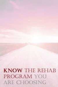 Selecting a rehab